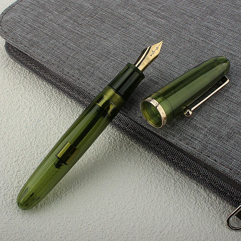 

Jinhao 9019Dadao Acrylic Fountain Pen Heartbeat 8#/40mm Nib Ink Student School Stationery Writing Office Supplies Gift
