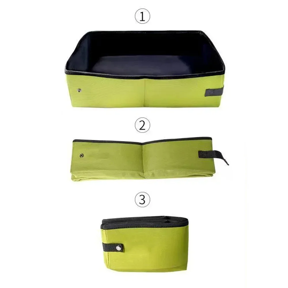 Durable Foldable Cat Litter Box Oxford Cloth Out Portable Large Waterproof Car Cat Litter Box - view 5
