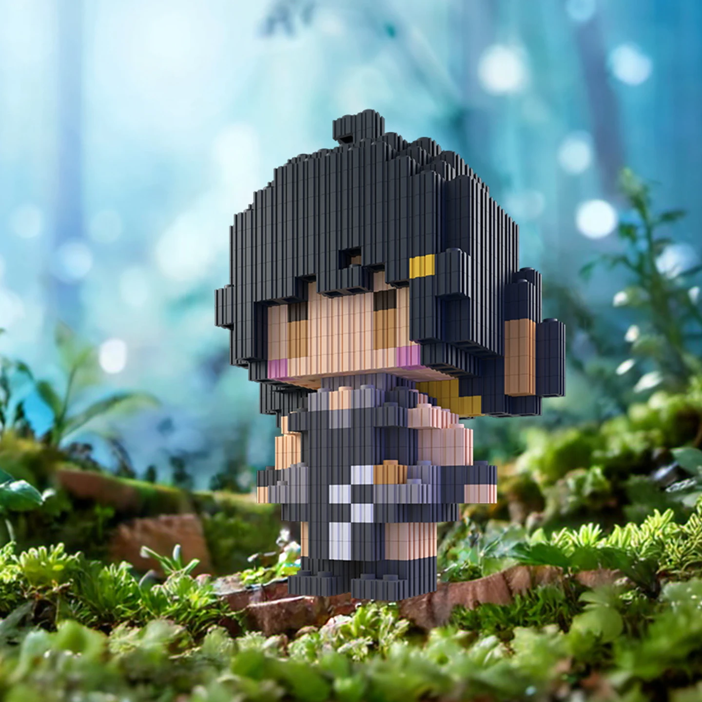 Gioco Anime Wuthering Waves maschio femmina Rover Cosplay Cartoon fatto a mano building block 3D anime modello fatto a mano Accessori regalo