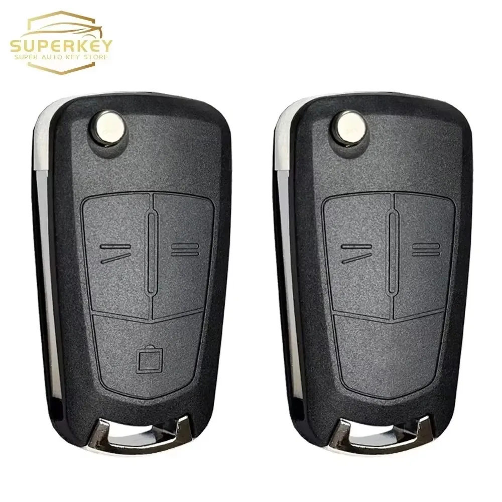SUPERKEY For Opel Vauxhall Corsa D Astra H Zafira B Vectra C Signum Meriva Flip Remote Car Key Shell Case Cover With Z Groove