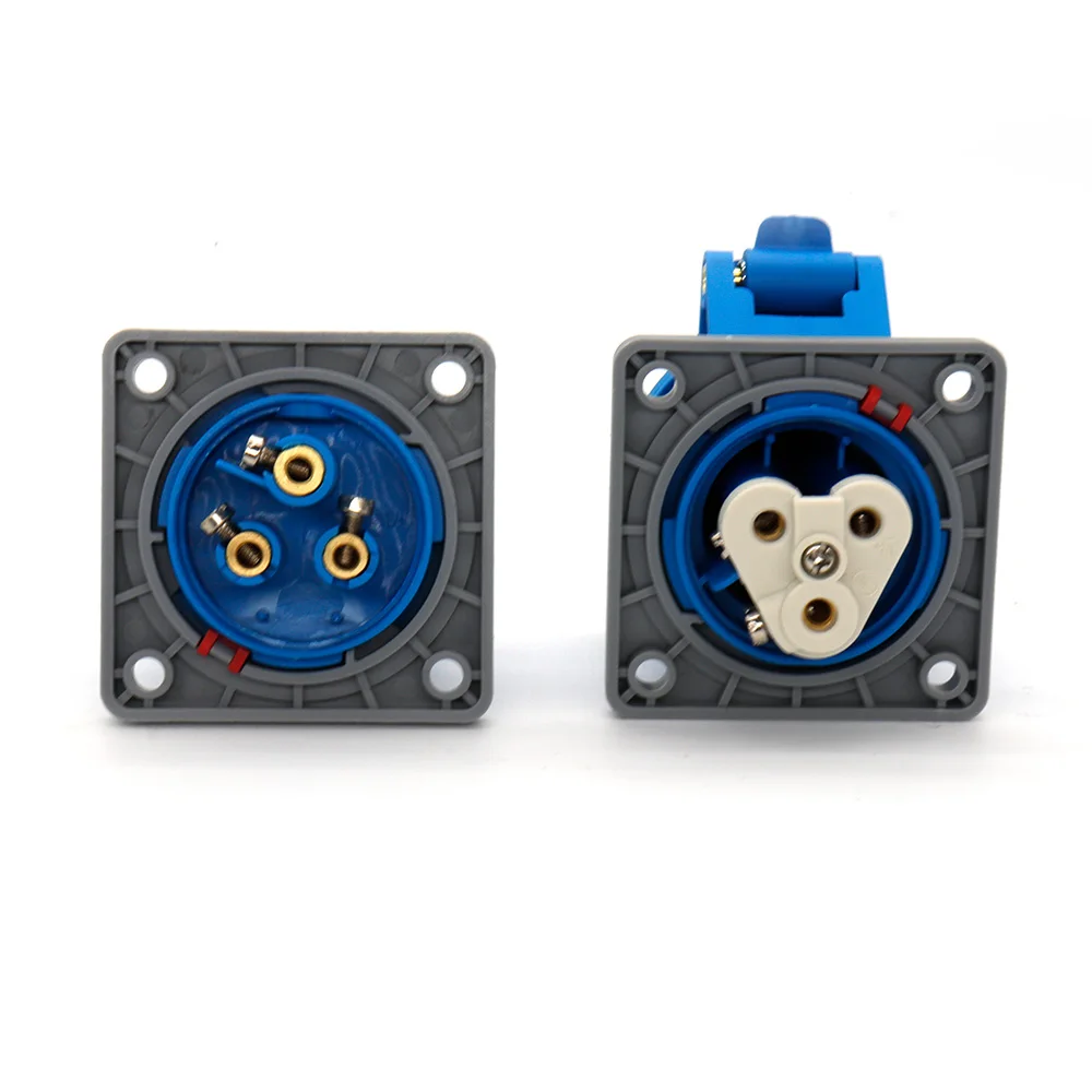 2pairs 4pairs 8Pairs 16A 32A 3-Pin Industrial Plug and Socket Set IP44 Waterproof Male Female Wall Mount Electrical Connector