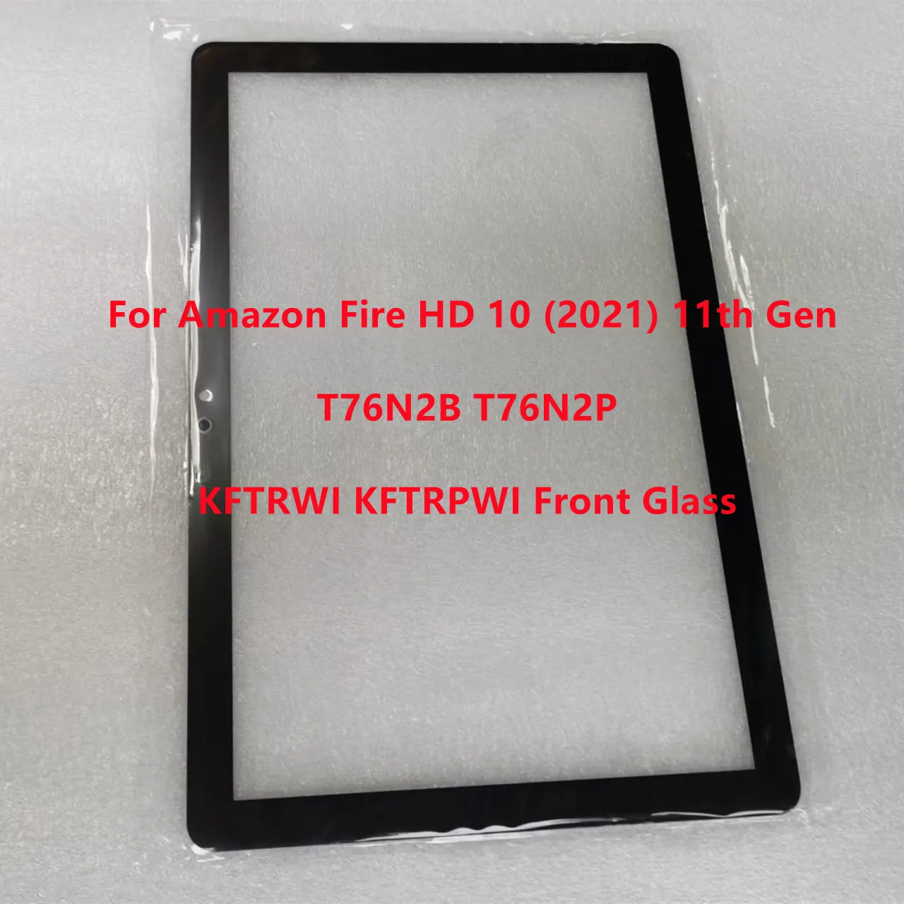 New For Amazon Fire HD 10 (2021) 11th Gen T76N2B T76N2P KFTRWI KFTRPWI Touch Screen Front Glass Outer Panel + Laminated OCA Glue