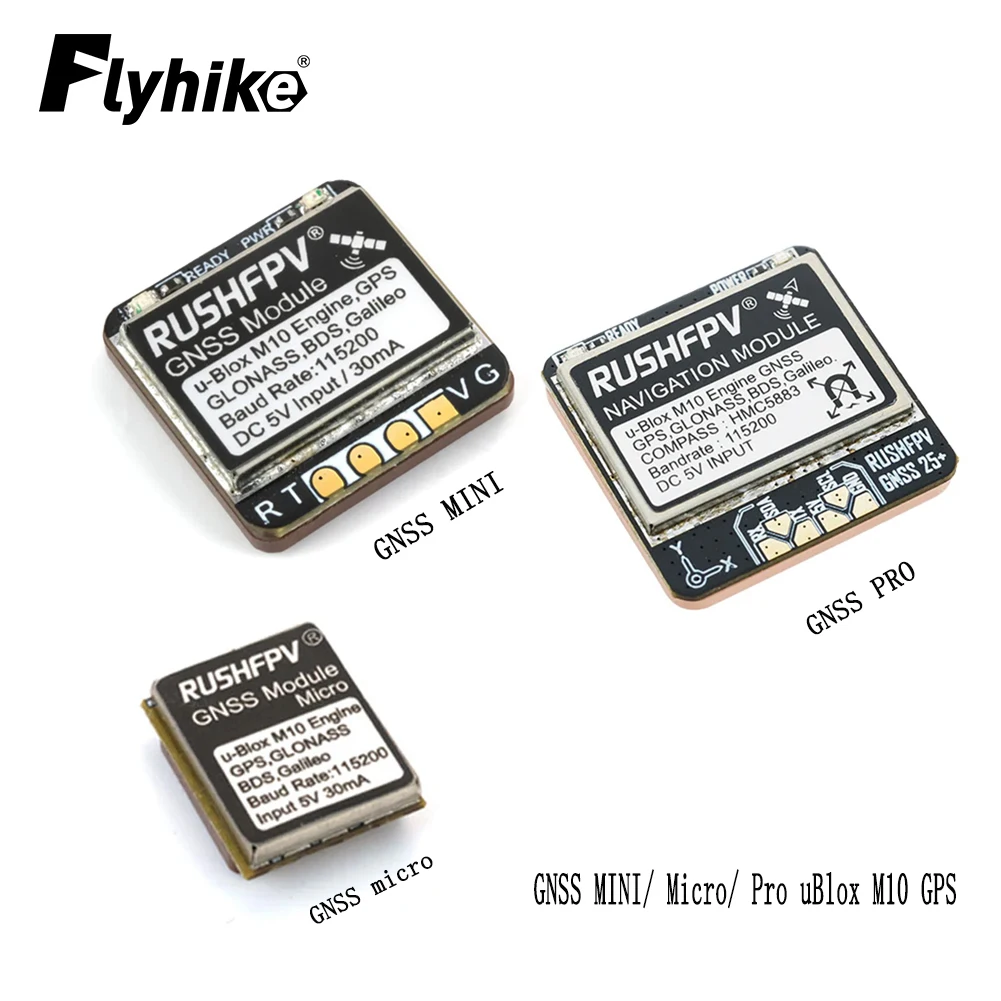 Rushfpv GNSS MINI / Micro / Pro uBlox M10 GPS Built-in Ceramic Antenna For RC FPV Long Range Drone  Airplane