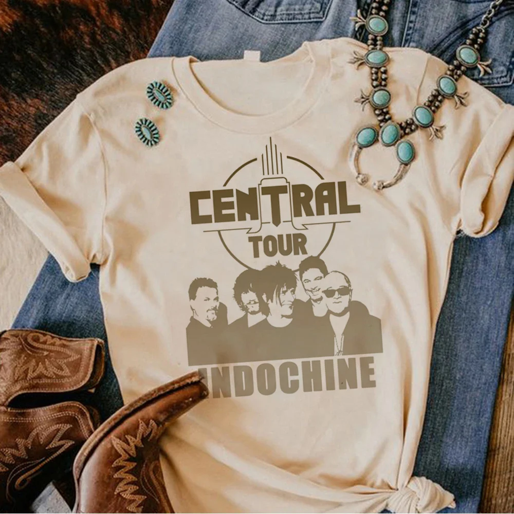 Indochine tshirt women funny designer Tee female designer funny comic clothes