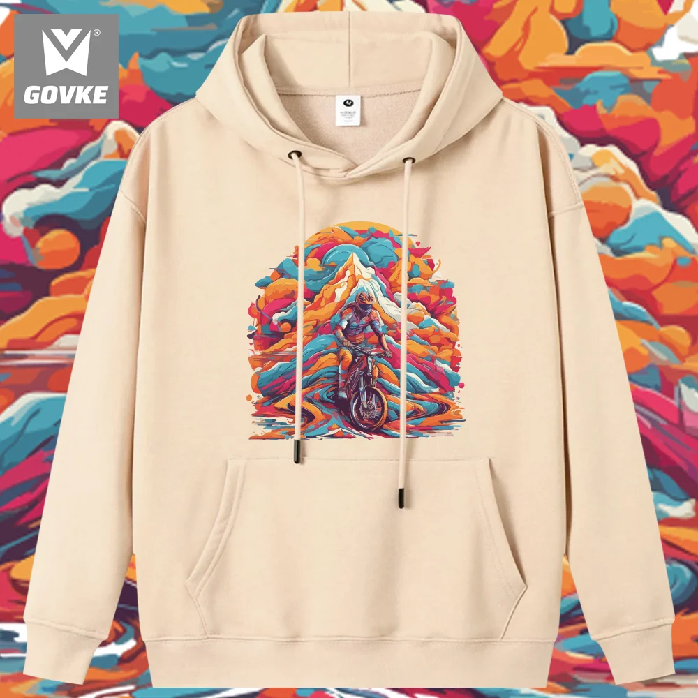 

Graffiti Harajuku Style Painting Style Funny Men's Digital Printed Hooded Sweatshirt Christmas Clothes Winter Thick Style Hoodie