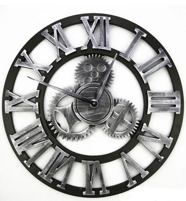 Rustieke Gear Wandklok