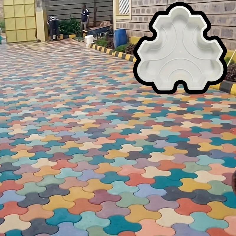 Used for interlocking plastic concrete paving brick molds, landscape design tools, suitable for step walkways and courtyards