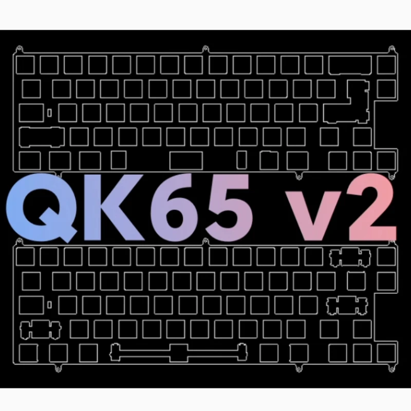 

Qk65 V2 Positioning Plate for Mechanical Keyboard Aluminum Carbon Brass PP POM PC Anodize Plate Custom Keyboard Accessories DIY