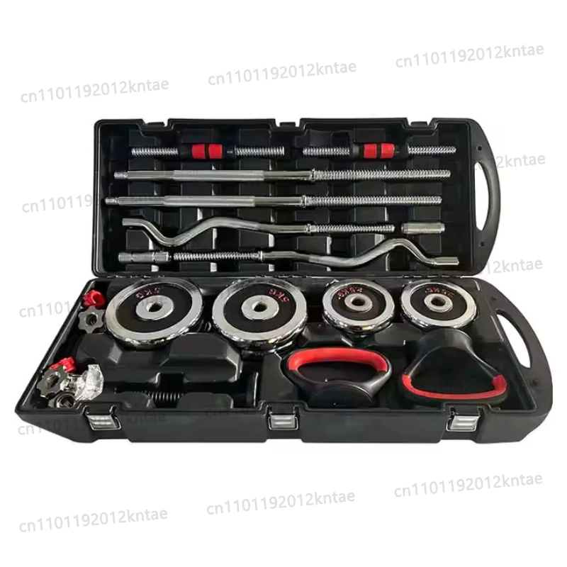 Adjustable Dumbbell High Quality 55kg Chrome Cast Iron Adjustable Dumbbell Set Wholesale Chrome Barbell S84ee1c1567ed40a0917a37b22c8194653