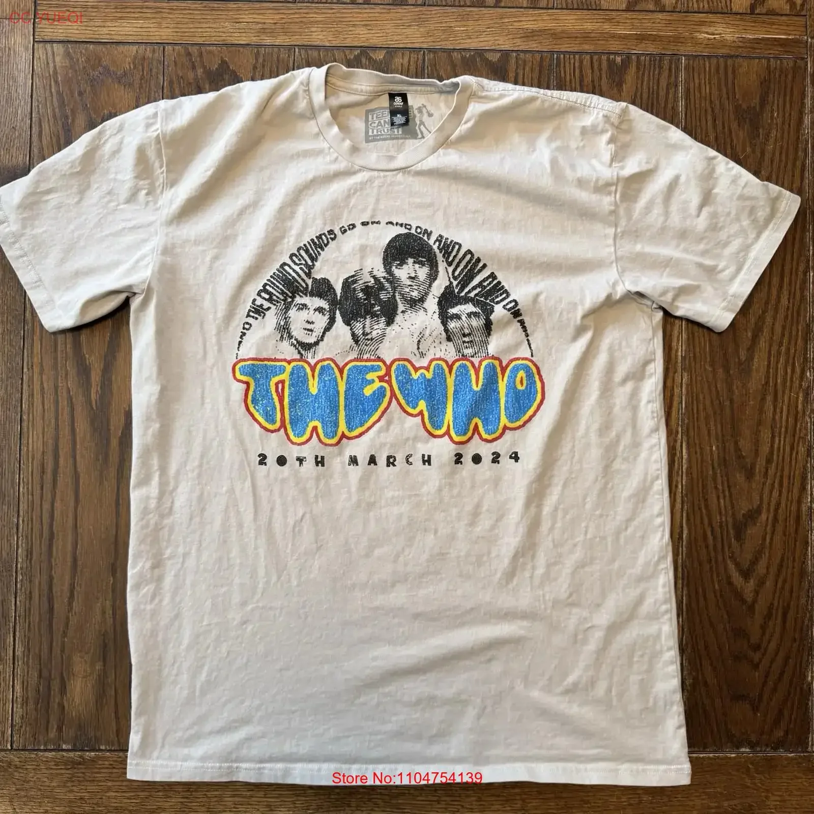 Camiseta The Who Royal Albert Hall talla XL Shirtnage Cancer Trust 20 de marzo de 2024 vintage lavada elegante unisex versátil