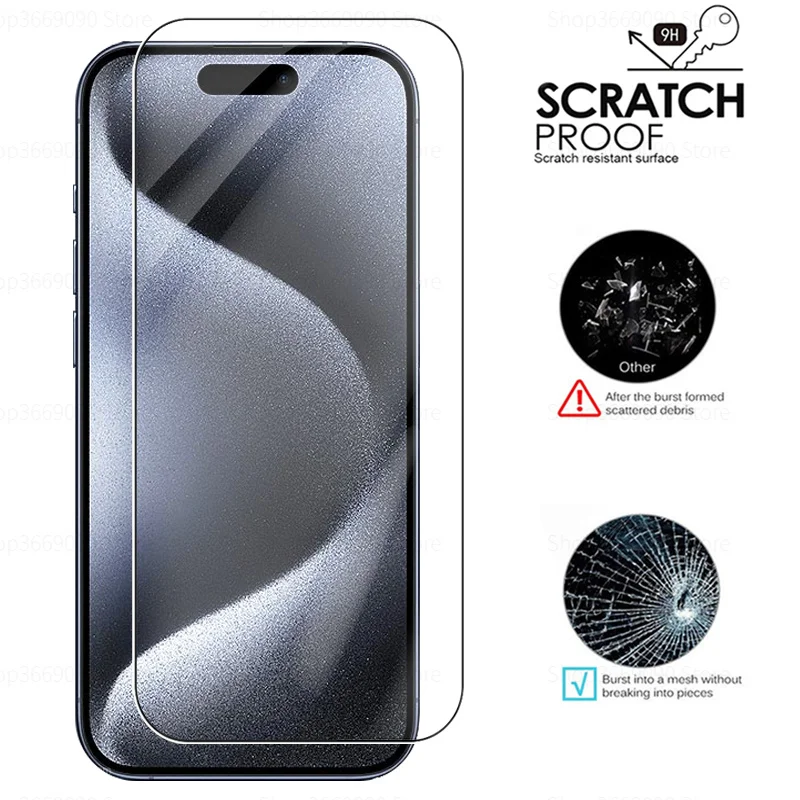 2 szt. Szkło hartowane do Apple Iphone 15 Pro Max szkło ochronne do Iphone 15 Plus Iphone15 ochrona ekranu folia ochronna