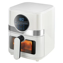 Household Air Fryer Multifunctional 6L Intelligent Freidora Oil-free Visualization Electric Frying Oven Fried Machine