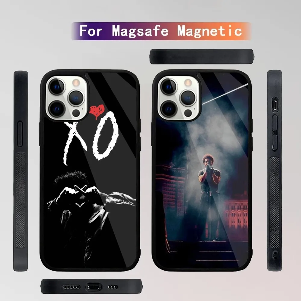 The W-Weeknd XO Singer   Phone Case For iPhone 15,14,13,12,11,Plus,Pro,Max Mini Magsafe Magnetic Wireless Charging