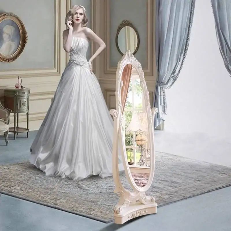 

Nordic Bedroom Mirrors Full Body White Luxury Tall Living Room Mirrors Full Body Oval Modern Specchi A Pavimento Home Furniture
