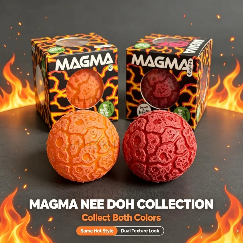 Neuer NeeDoh Flash Meteorite Ball mit Textur, langsamem Rückprall, zum Drücken, sensorisches Spielzeug zur Stresslinderung.