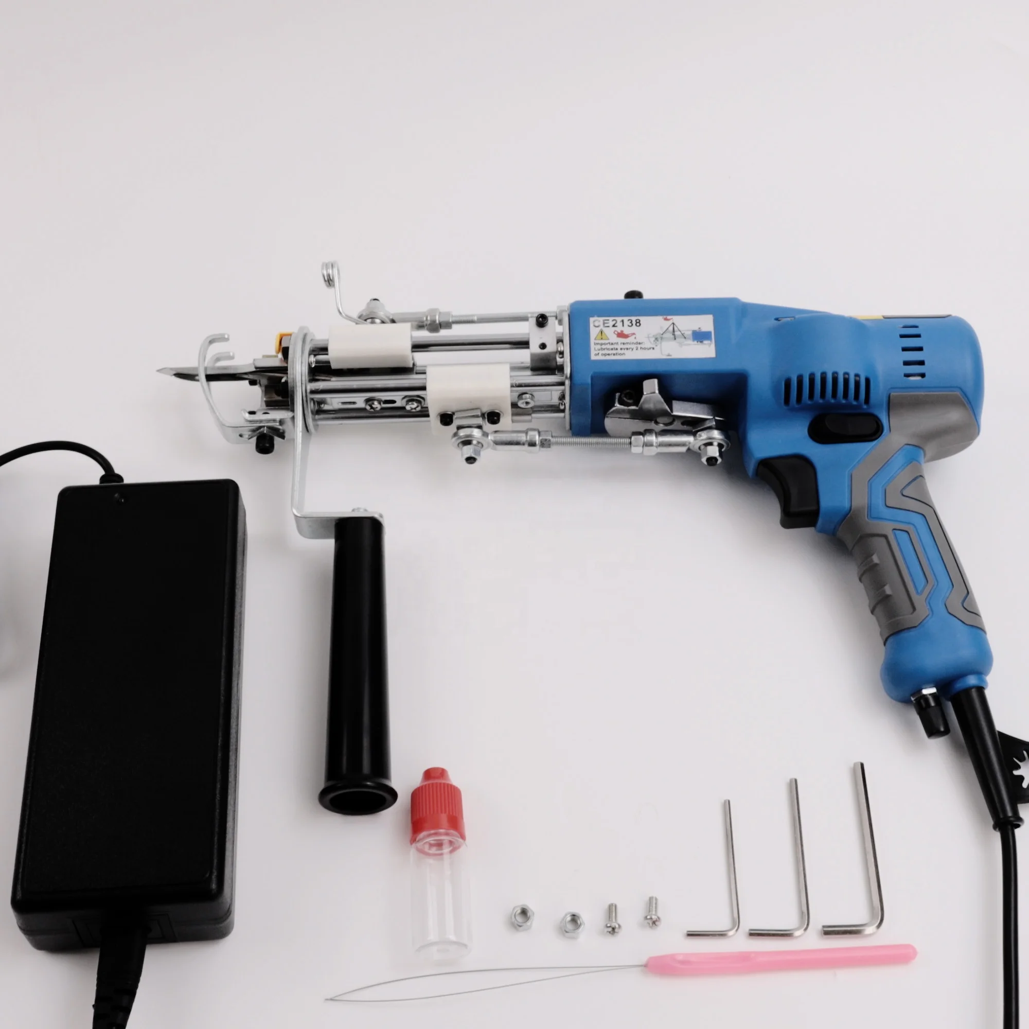 For 2024 NEW MODEL design intelligent smart display automatic 2in1 cut and loop pile rug hand tufting gun for beginner