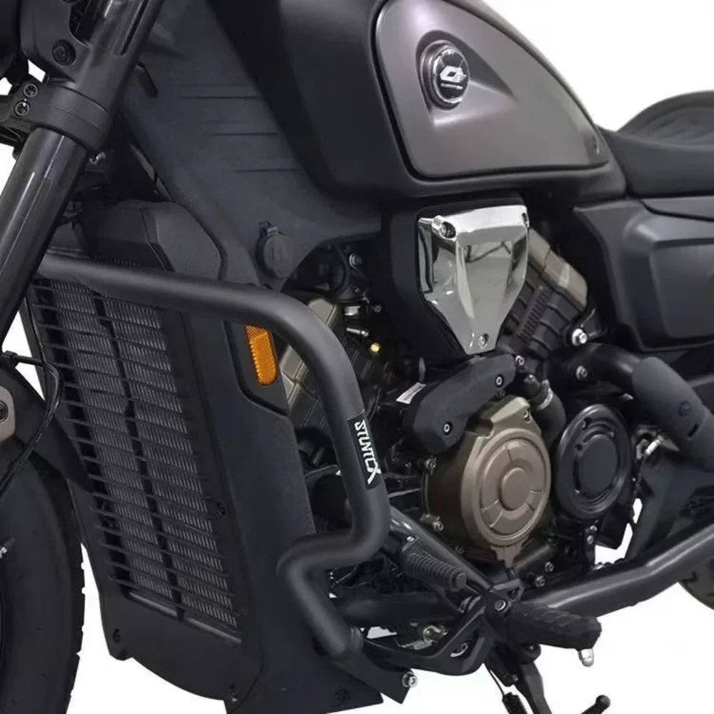 【Precise Fit】Compatible with QJMOTOR SRV 600 bumper, SRV600 V2 V4 motorcycle thickened anti-fall bumper and anti-fall bracket