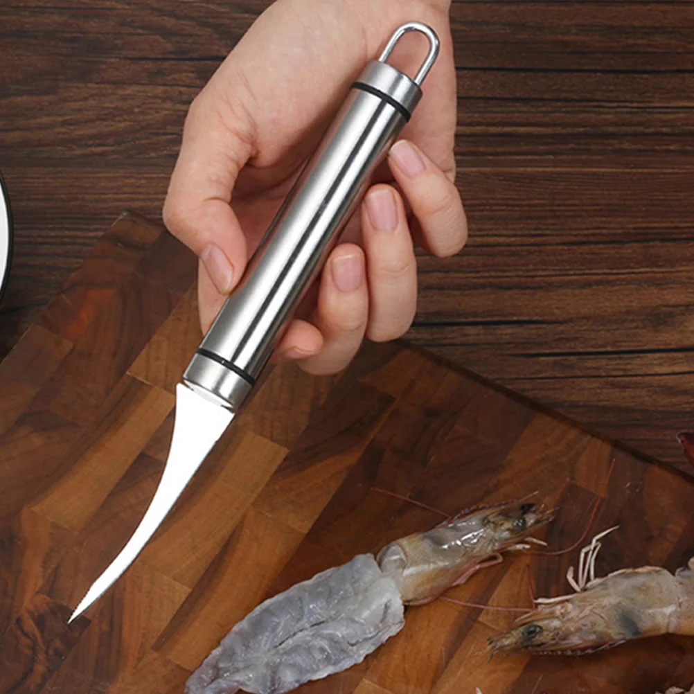 

3pcs Stainless Steel Shrimp Peeler Kitchen Scissors Poultry Shears Camping Tools Seafood Utensils Anti Corrosion