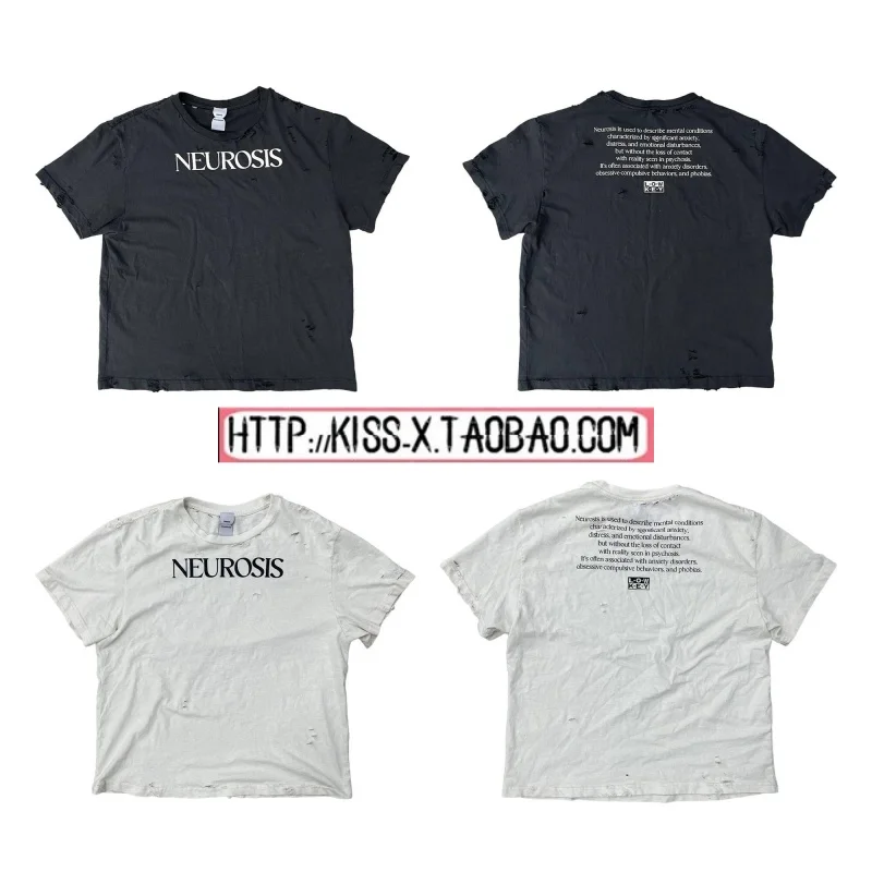 

Waed out Distred Couple ort Sve T-irt Stand Fit Pure Cotton round Ne aphic Tee for Men And Women