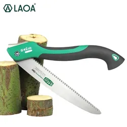 LAOA 10 inch Foldable Camping Saw Portable Secateurs Gardening Pruner Tree Trimmers 7T/9T/12T Saw Blade For Woodworking