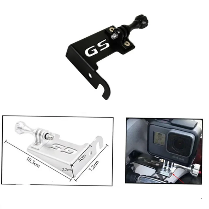 Motorcycle Front Left Camera Mount Stand Bracket For BMW R1200GS LC ADV 2014 - 2018 2015 2016 2017 Go Pro