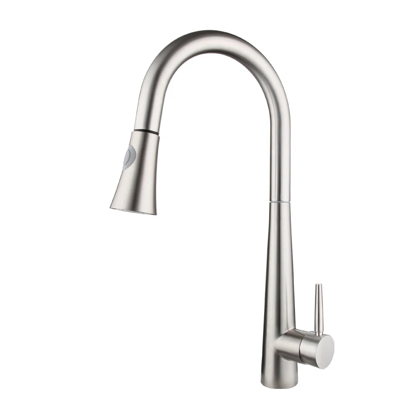 

Kitchen Pull Out Faucet 304 Stainless Steel Faucet Vegetable Basin Faucet Sink Universal Pull Out Faucet