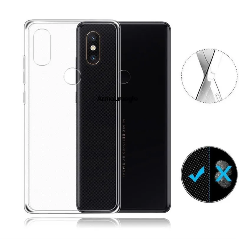 for xiaomi mi mix 2 2s 3 4 crystal clear case tpu silicone gel case guard on for xiaomi mi mix2 mix3 back saver cover shell