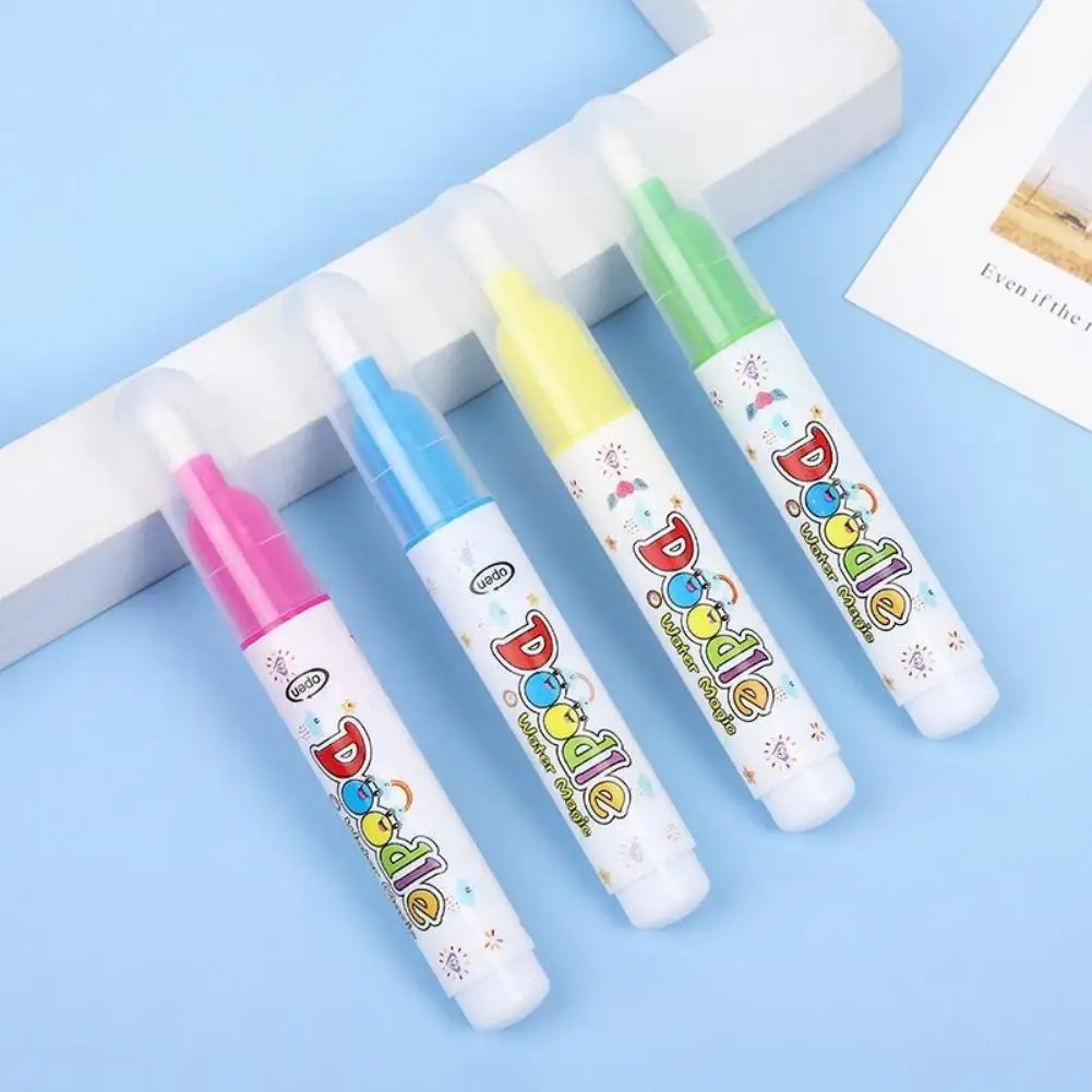 1/4 Stück wiederverwendbarer magischer Wasserstift für Wasser-Malbücher, sauberer Zeichen- und Malstift, nachfüllbarer magischer Wasserpinsel – Detail 6