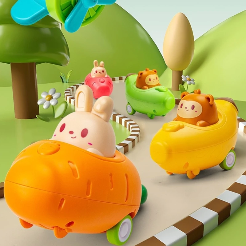 

Children Inertial Cartoon Press and Go Car Cartoon Shape Press Inertial Car