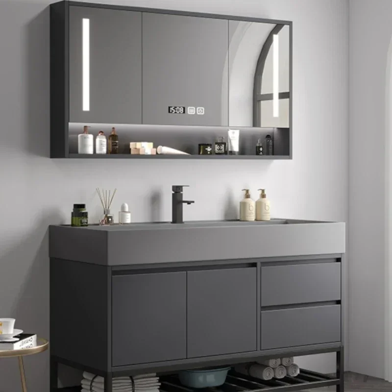 Narrow Furniture Bathroom Cabinet Storage Washbasin Column Corner Multipurpose Bathroom Cabinet Wall Hovedskapet Multifunction