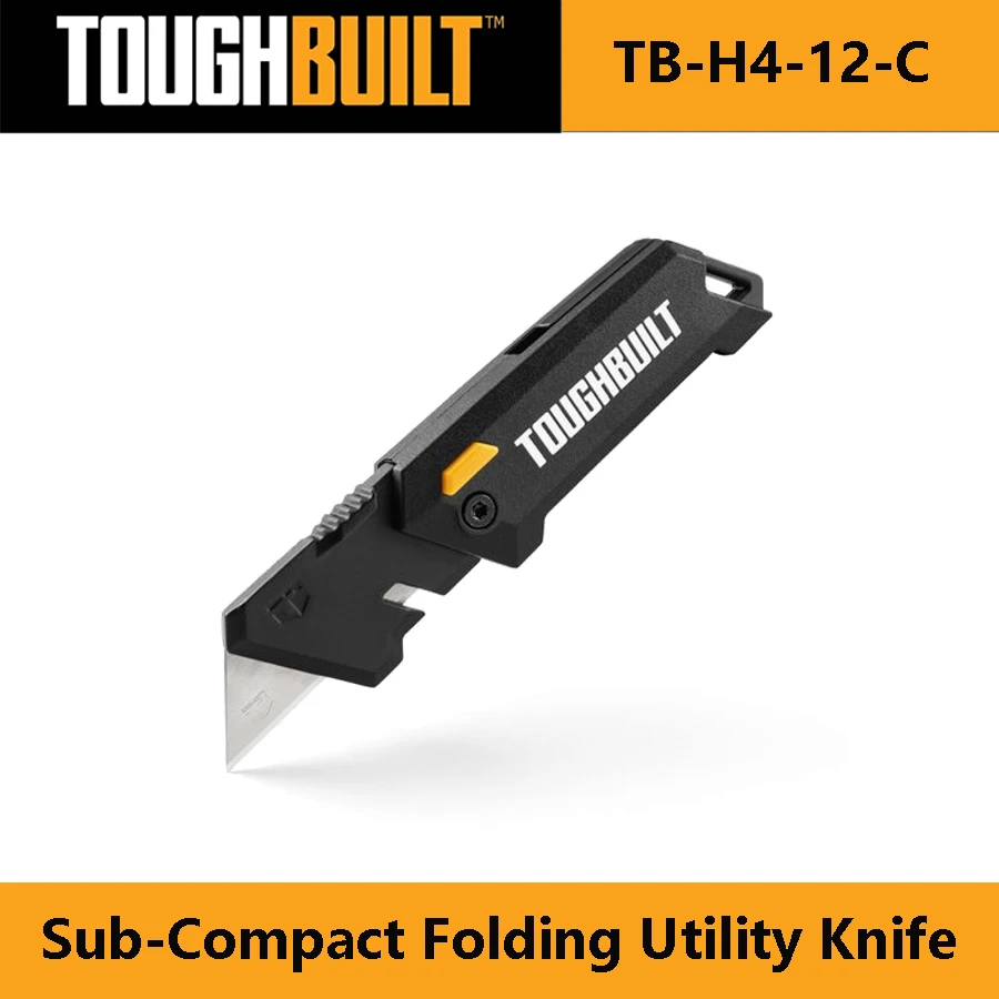 TOUGHBUILT TB-H4-12-C Sub-Compact Folding Utility Knife Household Unpacking Automatic Shrinkage Portable Pocket Knife