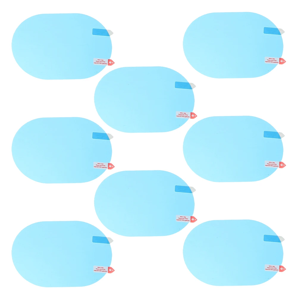 

4 Sets Car Rainproof Mirror Film Protector Waterproof Membrane Anti-fog and The Pet for Rearview Mirrors
