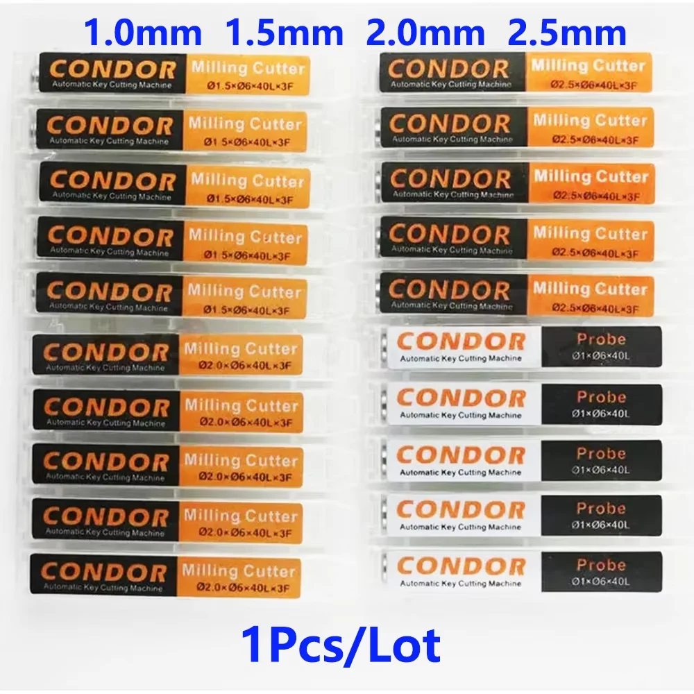 

Xhorse 1pcs/lot 1mm 1.5MM 2.0MM 2.5MM Milling cutter/1.0MM Probe for Xhorse Condor007 Manually Key Cutting Machine