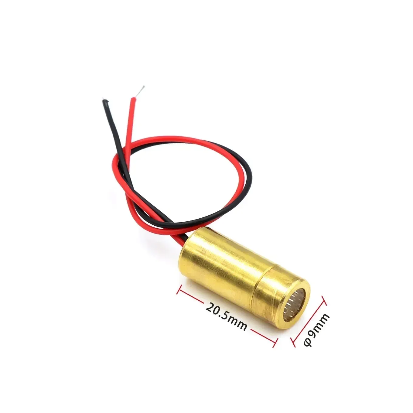 10 ชิ้น/ล็อตเลเซอร์ 650nm 9 มม.3V 50mW เลเซอร์โมดูลไดโอดสีแดงหัวทองแดง 5MW