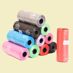 6PCS Outdoor Portable Printed Pet Garbage Bags For Cats And Dogs.