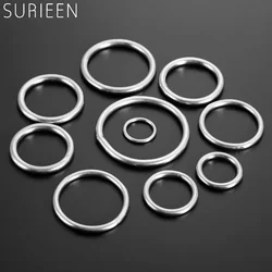 5pcs 20mm-60mm Smooth Welded Precision Polished 316 Stainless Steel Marine Boat Hardware Round O-Rings Hammock Yoga Hanging Ring