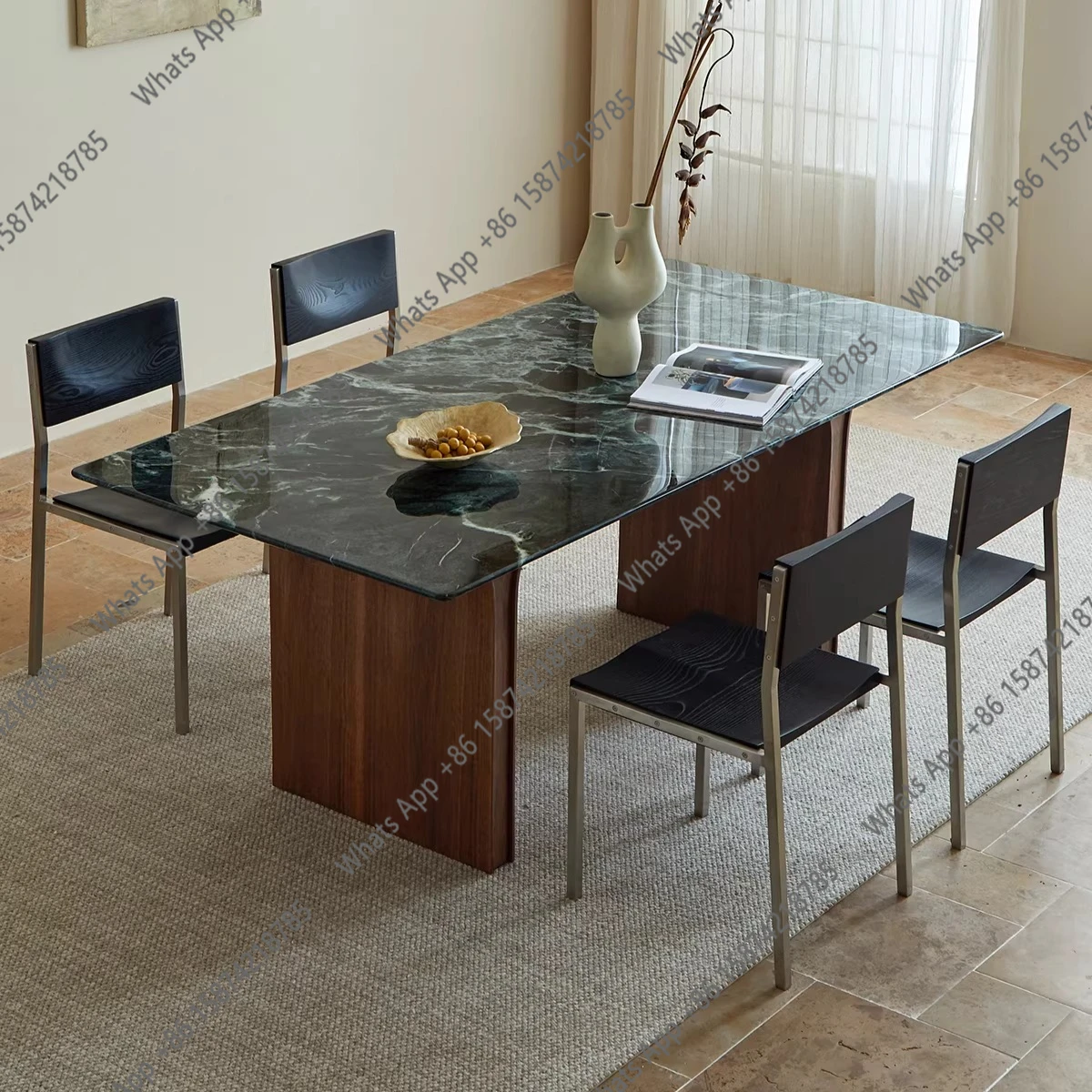 

natural luxury stone dining table restaurant rectangular natural marble dining table high sense light luxury