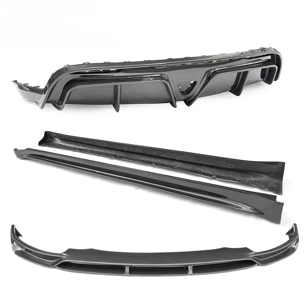 

MODEL Y Dry Carbon Fiber Front Bumper Lip Rear Diffuser Side Skirts for Shiny/Matte Carbon Exterior Real Carbon Body Kitcustom