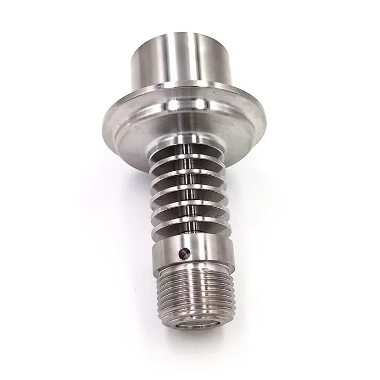 High precision automatic tool spindle stainless steel alloy numerical control machining parts for precision zinc machinery