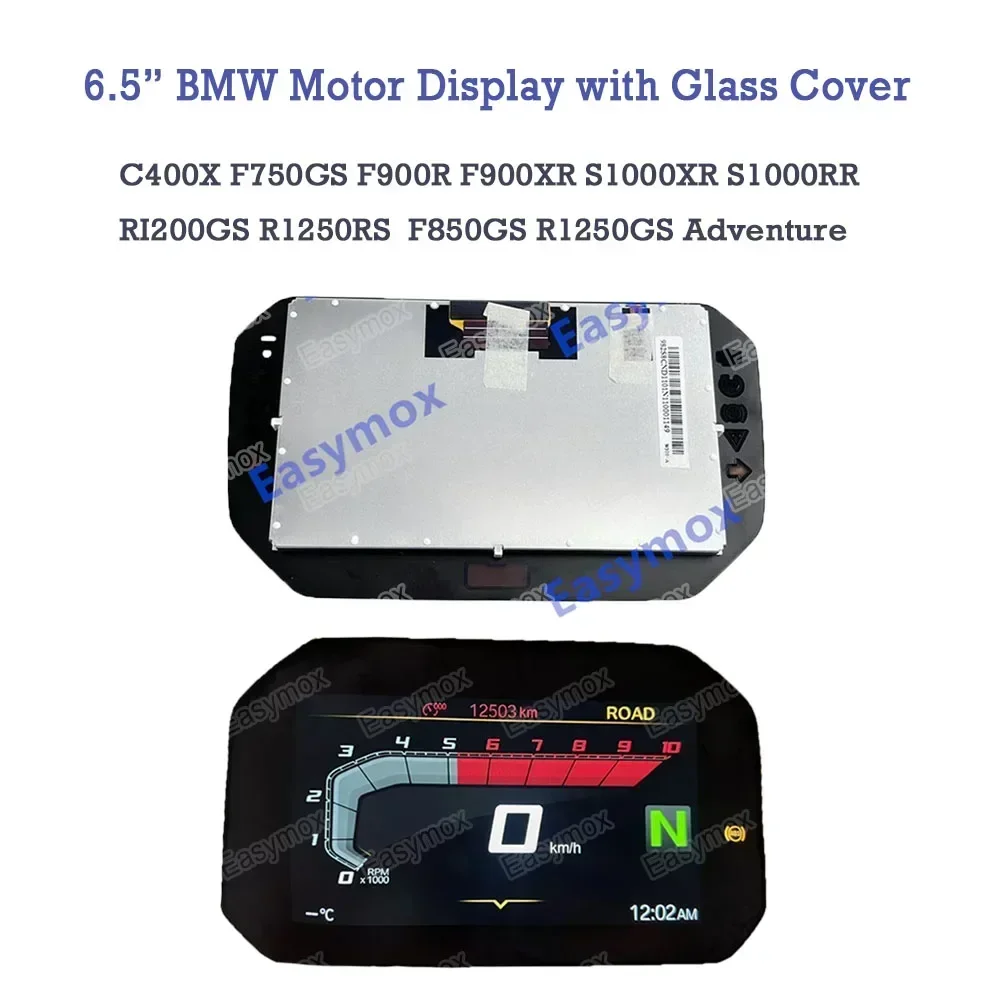 6.5 inch LCD Display For BMW R1250GS C400X F750GS S1000XR S1000RR F900R F900XR 2018-2022 Motorcycle Dashboard Speedometer