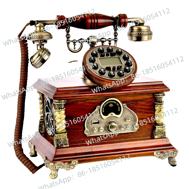 Muyuzhen European retro telephone household wired landline creative bluetooth audio phone wireless card machine