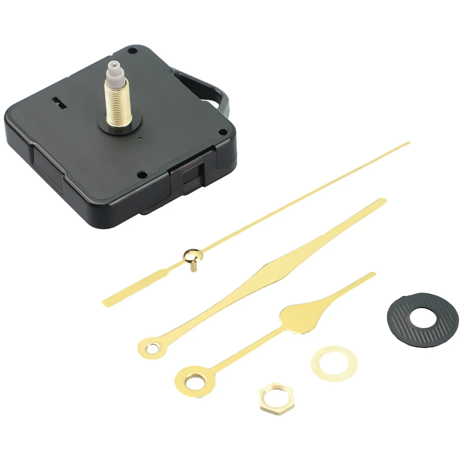 

Replacement Parts Clock Repair Set 1.5V AA Battery Gold Hands Long Hands Mechanism Plastic + Aluminum Brand New
