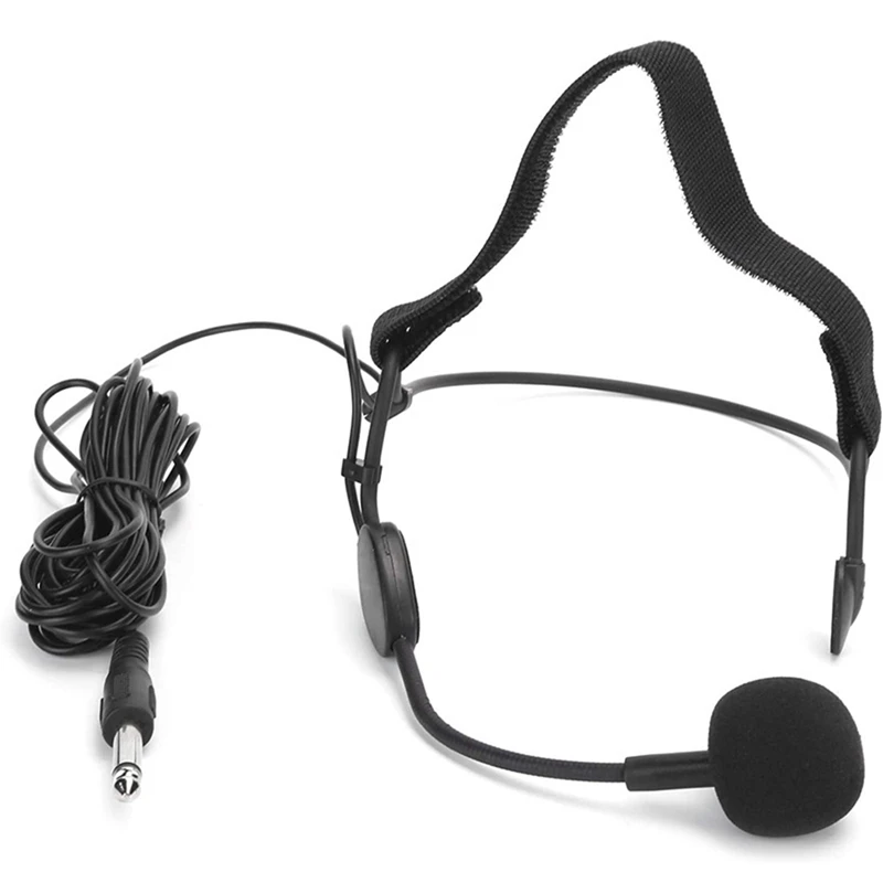 6.35MM Plug Dynamic Headband Microphone Ear Hook Microphone Suitable for WH20TQG Musical Instrument Guitar-ABAM view 4