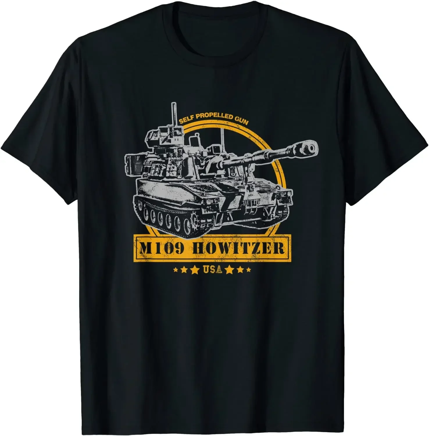 US Army M109 Self-propelled Howitzer T-Shirt. Summer Cotton O-Neck Short Sleeve Mens T Shirt New