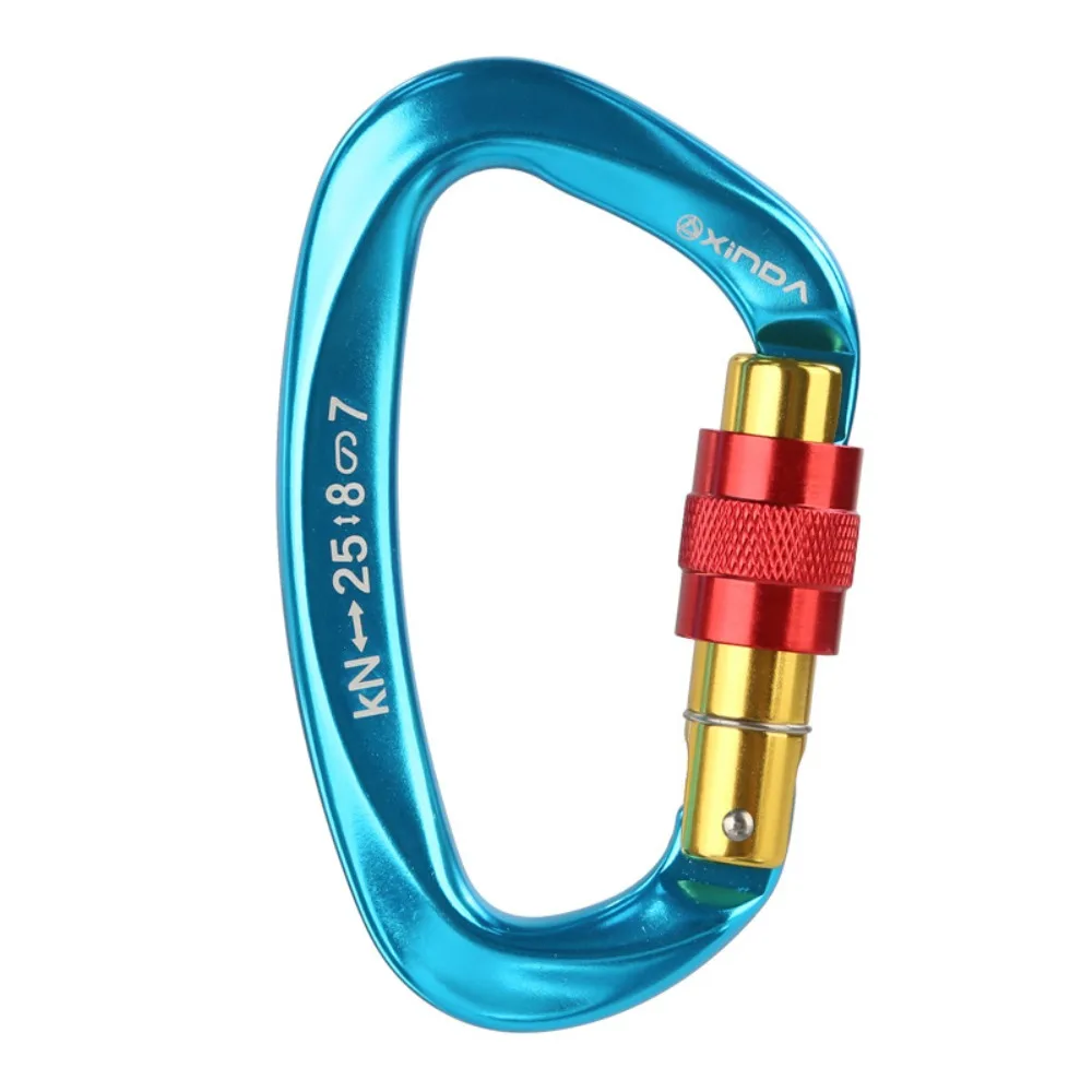 

D-Type Safety Main Lock Thread For Outdoor Rock Climbing, Mountain Climbing, Speed Drop, Quick Hanging