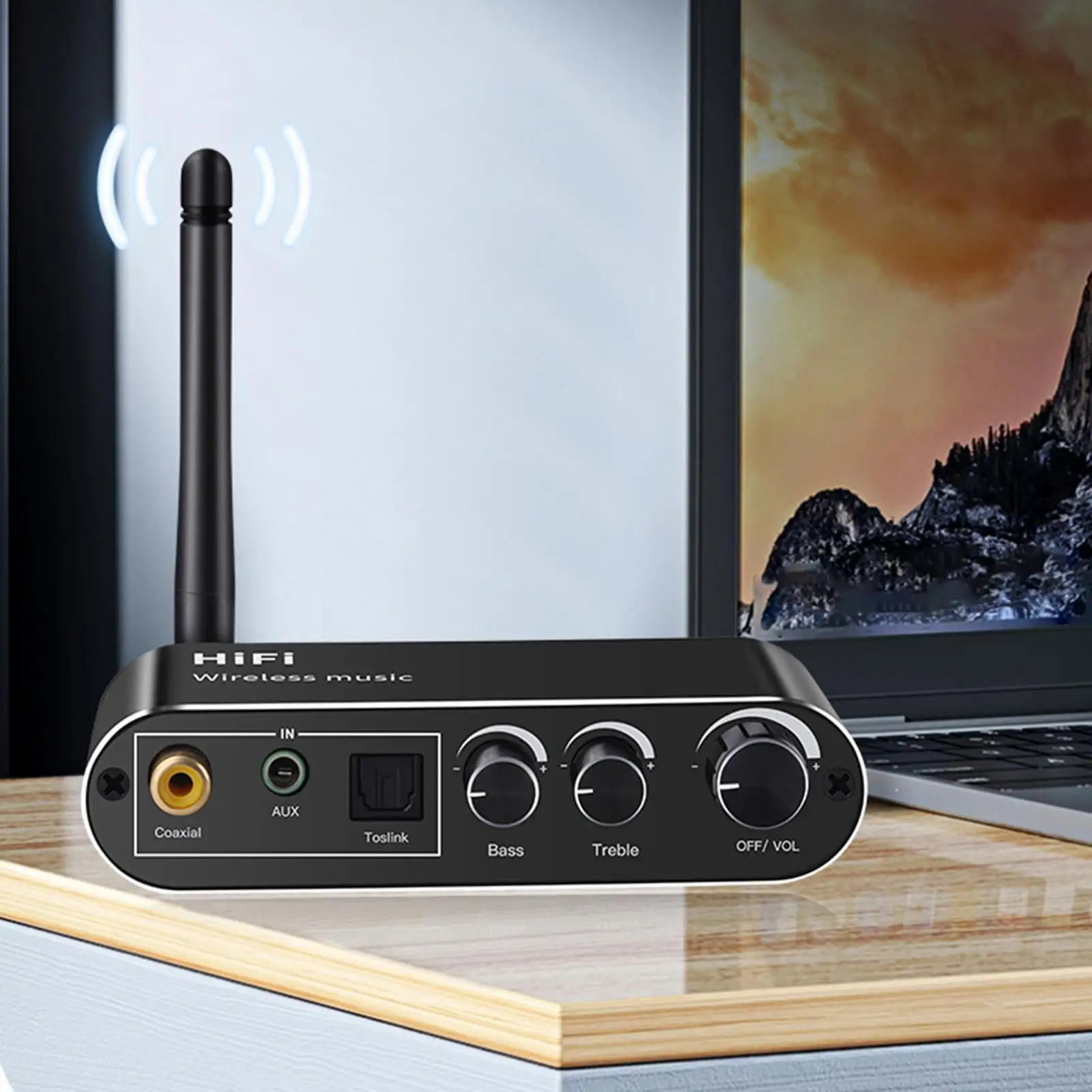 Adaptador Bluetooth Control de botón analógico digital Conexión automática para el hogar