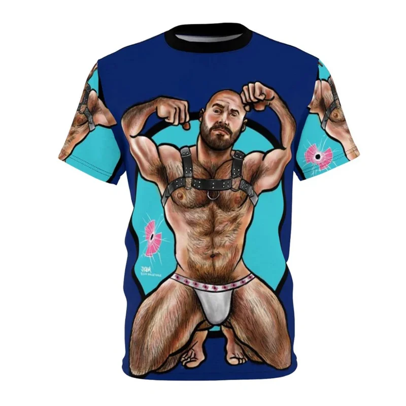 Novelties 2025 Fashion Fake Muscle T-shirt Men Women O-neck Short Sleeve T Shirts Funny Novelty Streetwear Personality Plus Tee