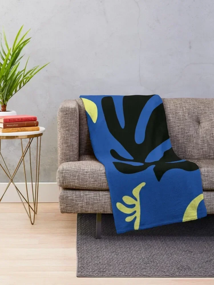 Matisse Leaves Cut Out #2 Throw Blanket Retros Sofa Decorative Beds Blankets