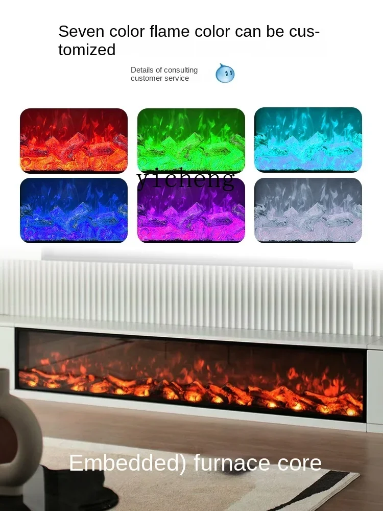 Tqh Electronic Fireplace Decoration Embedded Fireplace Core Simulation Flame Electric Fireplace Heater