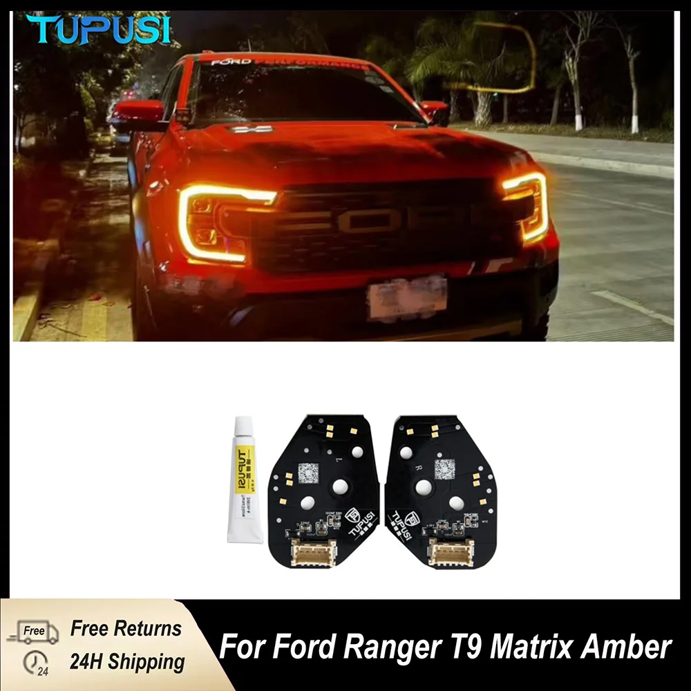 

For Ford Ranger T9 Matrix 2023 2024 New Amber Headlight Function Frame Module Daytime Running Lights Colour Changing Unit